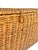 Wood Antique English Wicker Storage Trunk Chest With Hinged Lid | Early 20th Century For Sale - Image 7 of 18