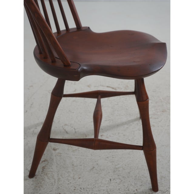 Set of 6 Dr Dimes Mixed Wood Bow Back Windsor Chairs For Sale - Image 9 of 18
