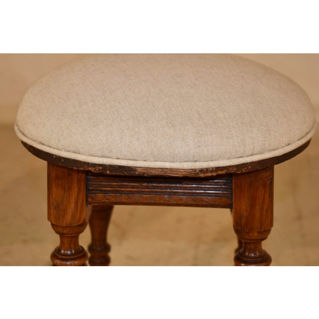 Pair of Edwardian English Upholstered Stools For Sale In Greensboro - Image 6 of 8