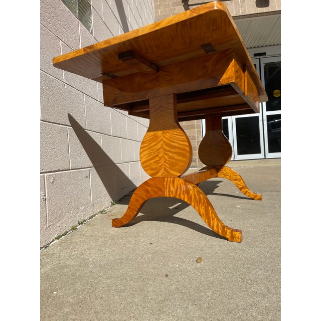 Early 20th Century Antique Austrian Biedermeier Drop Leaf Table For Sale - Image 4 of 12