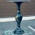 Mid-Century Italian Marble Drinks Table or Plant Stand with decorative brass lions head ring hardware. The marble is...