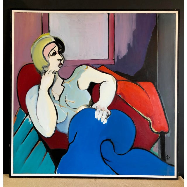 Contemporary Late 20th Century Fay Singer Original Oil Painting For Sale - Image 3 of 3