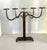 Pair Hand Crafted Brutalist Iron Candelabra With 5 Candle Holders For Sale - Image 4 of 12
