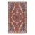 1960s Vintage Hand Knotted Red Turkish Area Rug 4'8'' X 7'1'' For Sale
