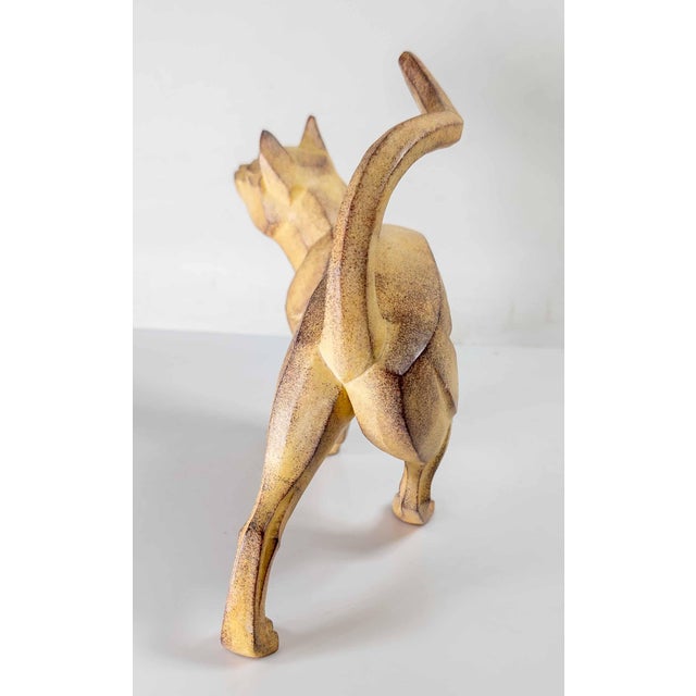 21st Century Modern Cubist Cat Figure Sculpture by Border Fine Arts For Sale In New York - Image 6 of 11