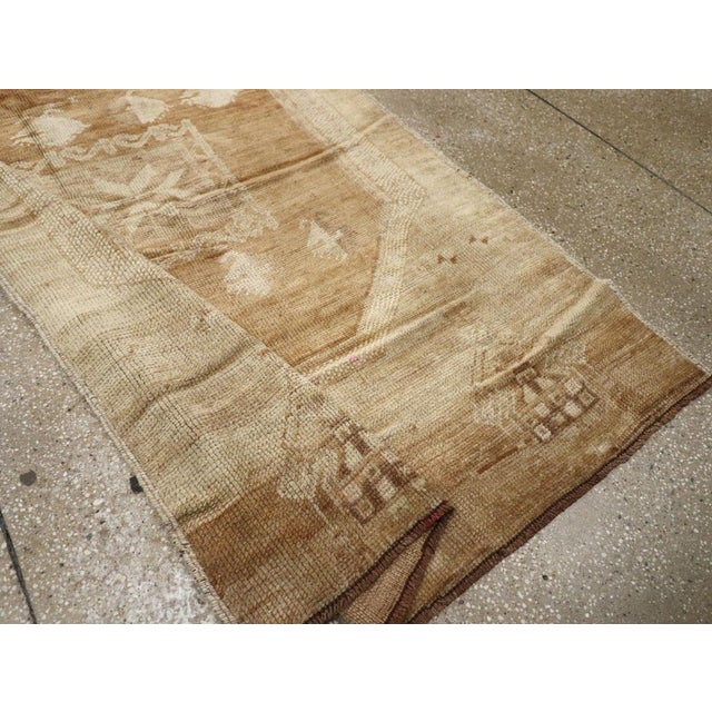 Galerie Shabab Collection Mid-20th Century Turkish Anatolian Wide Gallery Runner For Sale - Image 9 of 10