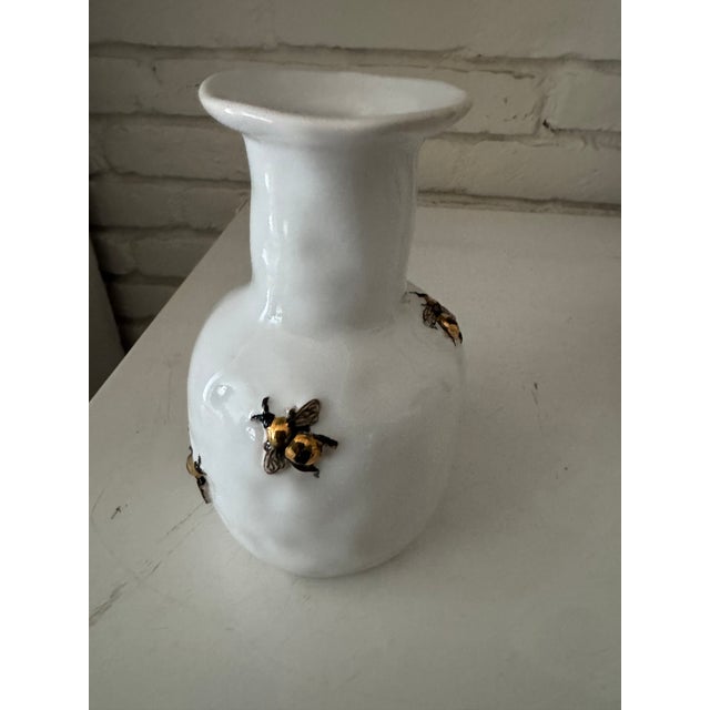 Modern Darling Bee Porcelain Budvase For Sale - Image 3 of 4