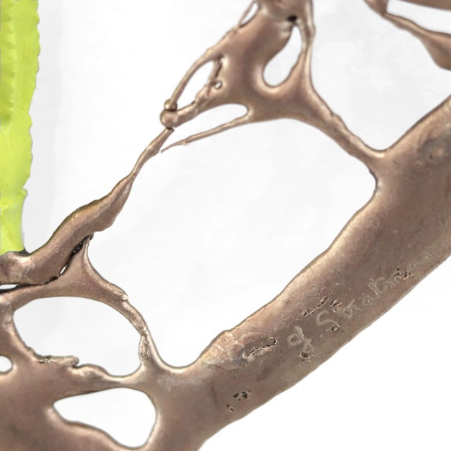 "Hybrid 10" Contemporary Abstract Bronze and Enamel Sculpture by Jennyfer Stratman For Sale - Image 4 of 9