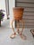 Wood Vintage Mid Century Crespi Style Pencil Reed Rattan Pedestal Bamboo Planter Italian For Sale - Image 7 of 12