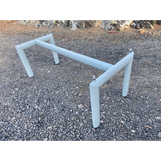 Cassina - Le Corbusier - Dining Table - Lc6 Dining Table Oak and Grey Metal Base For Sale - Image 12 of 18