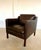 Set of Vintage Danish Brown Leather Lounge Chair and Ottoman from Stouby, 1970s For Sale - Image 11 of 18