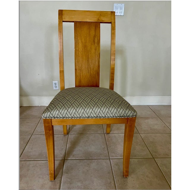 Ethan Allen Contemporary Maple Chairs- Set of 6 For Sale In Los Angeles - Image 6 of 12