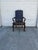 We have a beautiful vintage Hickory Chair leather library armchair for sale. This traditional English Georgian style...