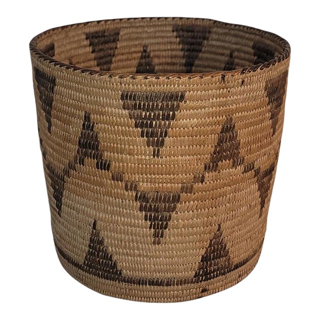 Antique Native American Hand Woven Basket For Sale