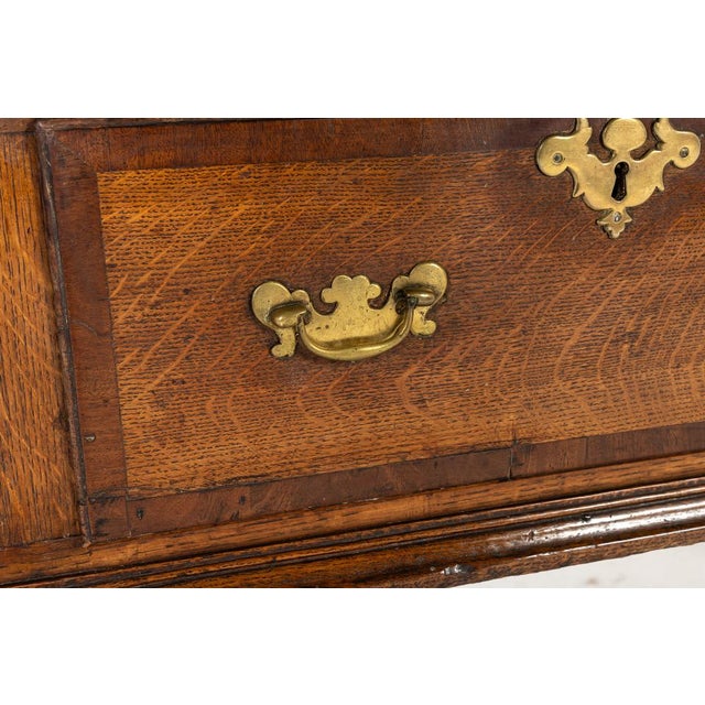 18th Century George III English Oak Dresser Base For Sale - Image 6 of 9