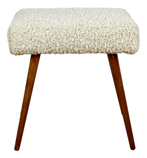 High Stool in Boucle Beige
