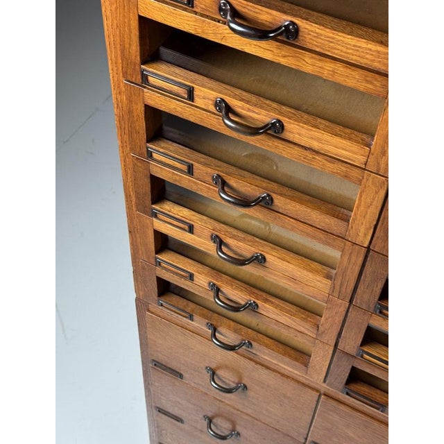 Vintage Haberdashery Cabinet in Wood For Sale - Image 10 of 18