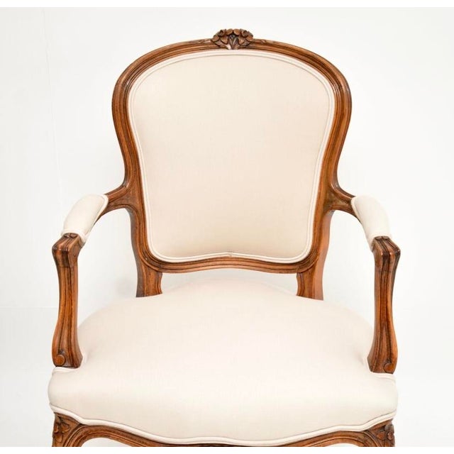 French Walnut Salon Armchairs, 1930, Set of 2 For Sale - Image 4 of 11
