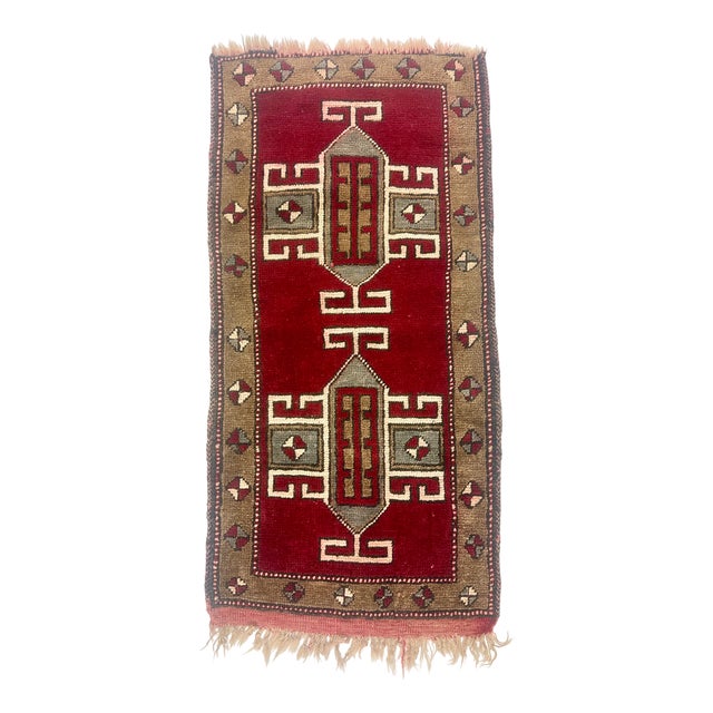 Vintage Turkish Hand-Woven Malatya Rug from Ikea, 1960s For Sale