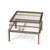 Chrome Romeo Rega Mid Century Chrome, Brass and Glass Coffee Table For Sale - Image 8 of 8