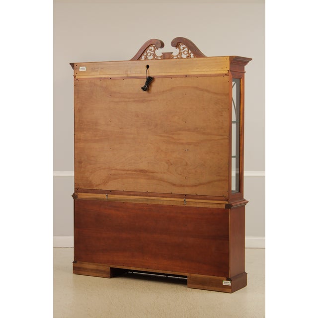 Ethan Allen 18th Century Mahogany Collection Breakfront For Sale - Image 15 of 18