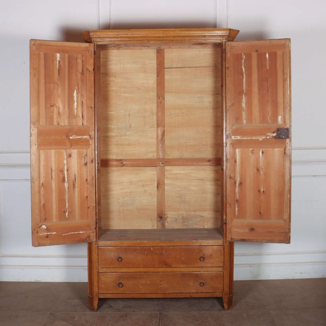 Brown English Painted Linen Cabinet For Sale - Image 8 of 11