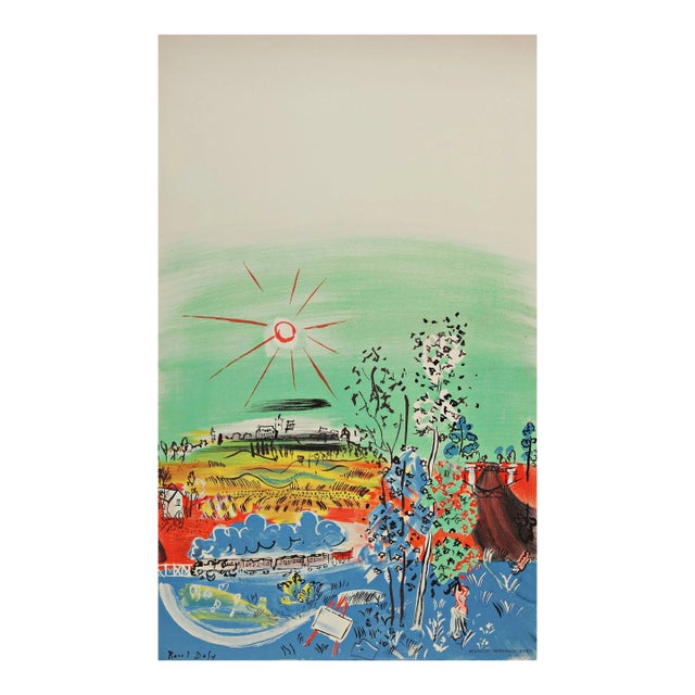 1950s Dufy Lithograph Exposition D’art Francaise, Art in Posters For Sale
