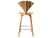 Gold Mid-Century Modern Bar Stool attributed to Norman Cherner, 1950s For Sale - Image 8 of 18
