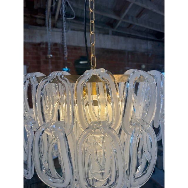 1970s Giogali Murano Glass Chandelier by Angelo Mangiarotti for Vistosi For Sale - Image 13 of 13