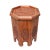 Asian Asian Octagon Floral Relief Carving Side Table Stand For Sale - Image 3 of 8