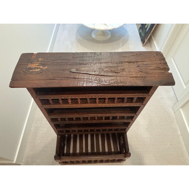 Antique French Breton Baguette Shelf / Étagère a Pain / Antique Breton Bar Shelf / Antique Breton Pantry Shelf For Sale - Image 10 of 18