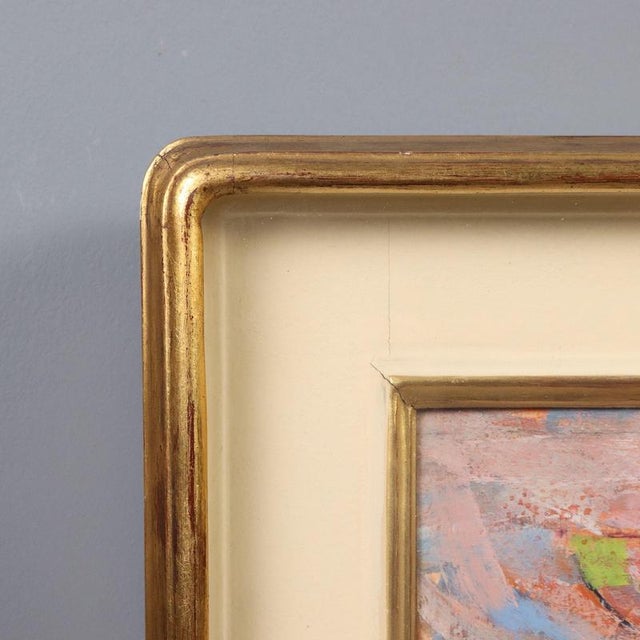 Carlo Montarsolo, Modern Painting,1956, Oil on Hardboard For Sale - Image 8 of 13