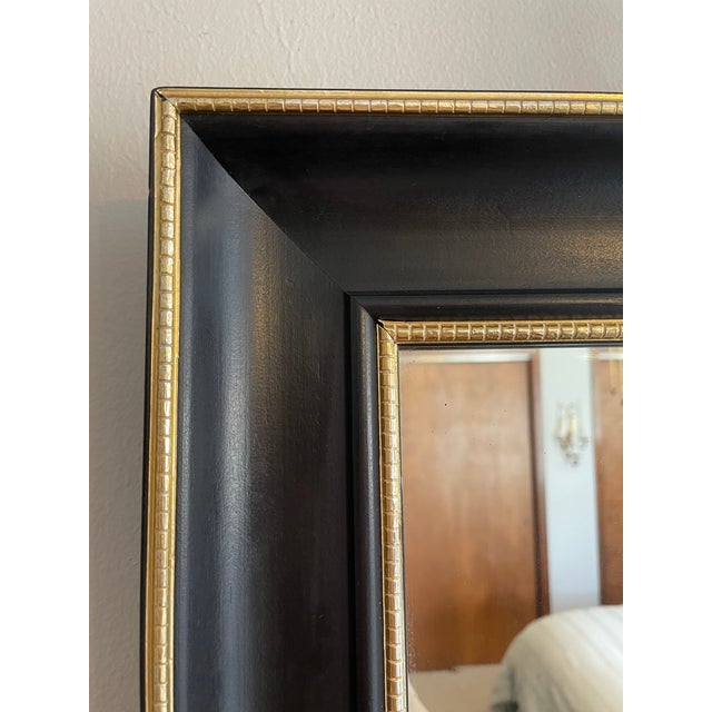 1960s 1960s Mid Century Modern Turner "Fashion Plate" Black Wall Mirror For Sale - Image 5 of 18