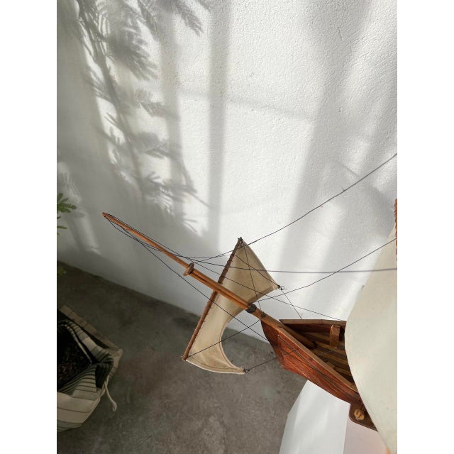 Vintage Model Boat, 1970 For Sale - Image 14 of 18