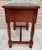 Maroon Mid 20th Century Nightstand with One Drawer, 1960s For Sale - Image 8 of 12