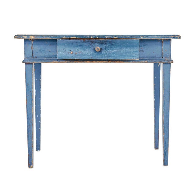 19th Century Swedish Hand Painted Side Table For Sale - Image 6 of 9
