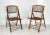 Vintage Bamboo and Rattan Folding Chairs - A Pair For Sale In Providence - Image 6 of 10
