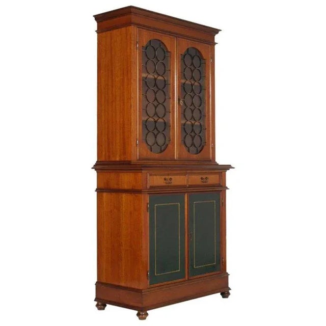 Metal Italian Walnut Veneer Armoire, 1940s For Sale - Image 7 of 7