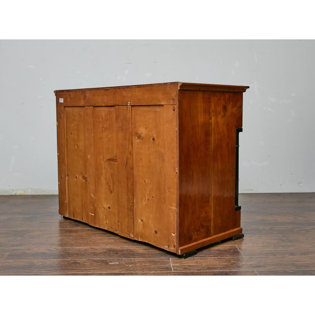 French Empire Walnut Commode With Ebonized Columns, Early 19th Century For Sale - Image 9 of 13