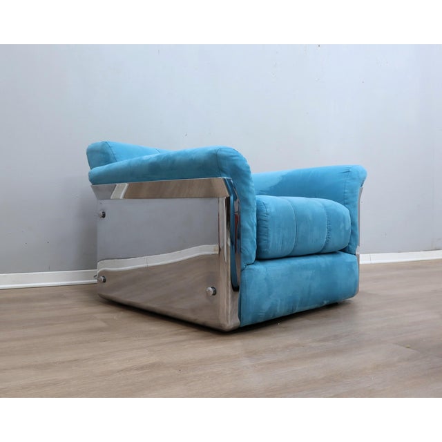1970s Vintage Larissa Armchairs by Vittorio Introini from Saporiti Italia, 1970s, Set of 2 For Sale - Image 5 of 18