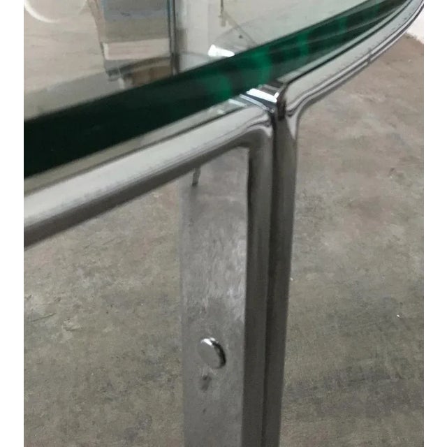 Mid-Century Space Age Chrome and Glass Couch Table in the style of Horst Brüning, 1960s For Sale - Image 9 of 13