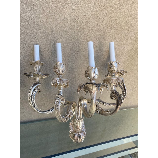 Louis XV Silver Wall Sconce For Sale - Image 12 of 13