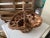 Vintage Woven Basket With Handle For Sale - Image 4 of 7