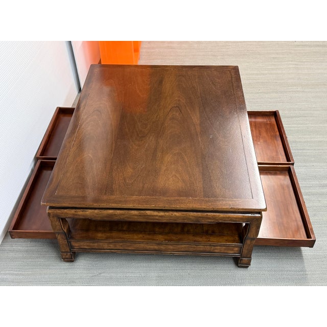 Design Plus Gallery presents the Macau Collection Cocktail Table from Ralph Lauren Fine Furniture. The solid walnut wood...