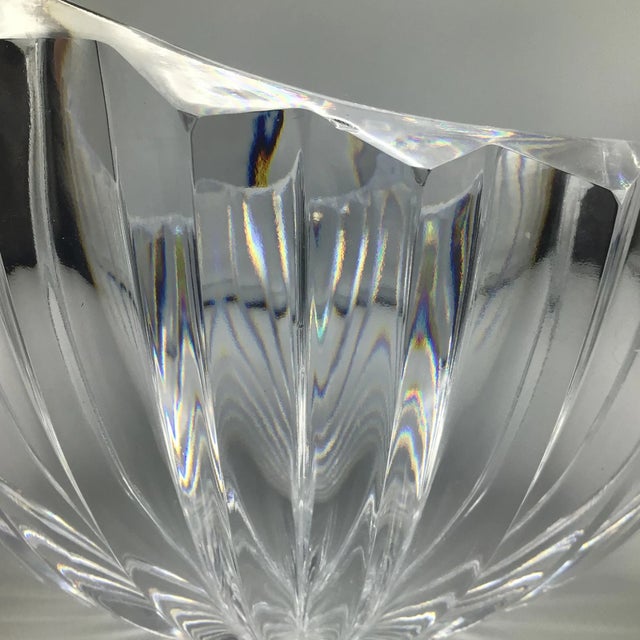 Mikasa Coronation Crystal Ribbed Bowl For Sale - Image 11 of 13