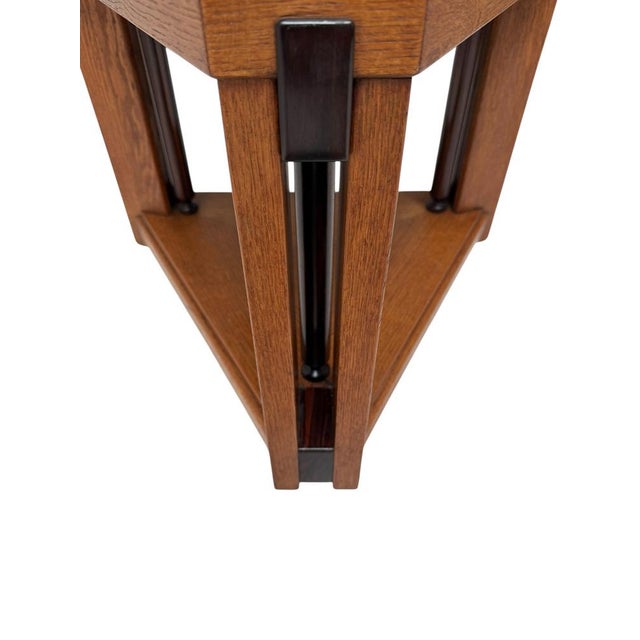 1920s Art Deco Modernist Triangular Side Table from Anton Lucas, 1920s For Sale - Image 5 of 12