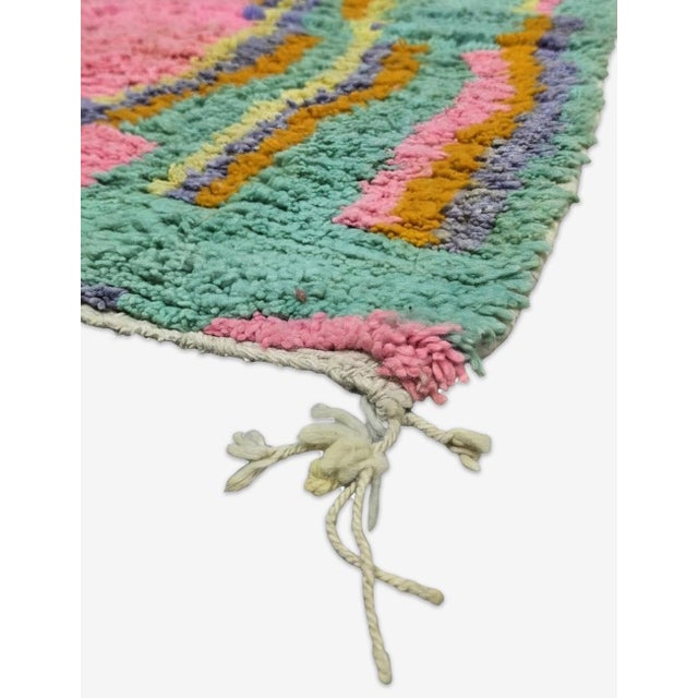 Contemporary Colorful Morocan Boujad Wool Rug - 10 X 5.8 Ft For Sale - Image 3 of 6