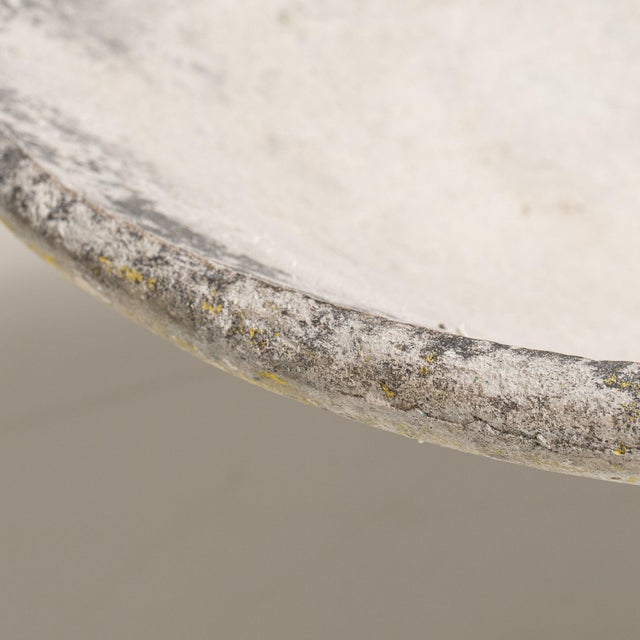 Sculpture Materials 1960-1969 France Weathered Antique White Painted Pedestal Bowl Planter For Sale - Image 7 of 9