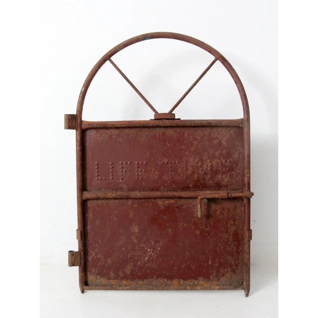 Antique Metal Hay Door For Sale - Image 4 of 10