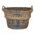 Large ,French , 20 Century Wicker Grape Harvesting Basket With Handles For Sale
